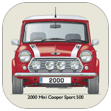 Mini Cooper Sport 2000 (red) Coaster 1